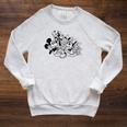 Disney Mickey And Friends Coloring Book Raglan Sleeve Sweatshirt Heather Mustard