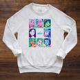 Disney Princess Comic Book Artwork SquadGoals Raglan Sleeve Sweatshirt Heather Mustard