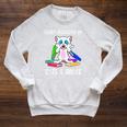 Distracted By Cats Coffee And Books Raglan Sleeve Sweatshirt Heather Mustard