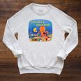Dive Into a Good Book Reading Pun Raglan Sleeve Sweatshirt Heather Mustard