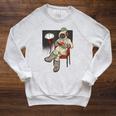 Diving Book Reading Raglan Sleeve Sweatshirt Heather Mustard