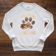 Dogs Books And Quilting Raglan Sleeve Sweatshirt Heather Mustard