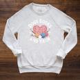 Dogs Books And Yarn Crocheting Raglan Sleeve Sweatshirt Heather Mustard