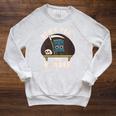 Don't Fear The Reader Kawaii Style Book Cartoon Raglan Sleeve Sweatshirt Heather Mustard