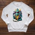 Dragon Reading Book Fantasy Reader Graphic Raglan Sleeve Sweatshirt Heather Mustard Dragon Reading Book Fantasy Reader Graphic Raglan Sleeve Sweatshirt Heather Mustard