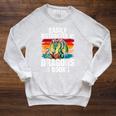 Dragon Reading Book Retro Vintage 80s Library Bookworm Raglan Sleeve Sweatshirt Heather Mustard