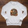 Dragons Books Crochet Hooks Raglan Sleeve Sweatshirt Heather Mustard