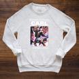 Dungeon Crawler Carl Vintage Paperback Illustration Book Raglan Sleeve Sweatshirt Heather Mustard