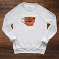 Easily Distracted By Books & Coffee Raglan Sleeve Sweatshirt Heather Mustard