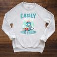 Easily Distracted By Books And Dragons Nerds Raglan Sleeve Sweatshirt Heather Mustard