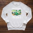 Easily Distracted By Coffee Books And Dragons Fantasy Sci-Fi Raglan Sleeve Sweatshirt Heather Mustard