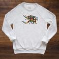 Easily Distracted By Dragons & Books Cool Reading Books Raglan Sleeve Sweatshirt Heather Mustard