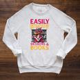 Easily Distracted By Dragons And Books Booknerd Dragon Lover Raglan Sleeve Sweatshirt Heather Mustard