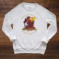 Easily Distracted By Dragons And Books Fire Dragon Raglan Sleeve Sweatshirt Heather Mustard