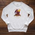 Easily Distracted By Dragons And Books Nerd Red Dragon Raglan Sleeve Sweatshirt Heather Mustard