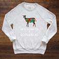 Easily Distracted By Goats & Books Lover Sheep Kid Raglan Sleeve Sweatshirt Heather Mustard
