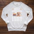 Easily Distracted By Goldens & Books Golden Retriever Dog Raglan Sleeve Sweatshirt Heather Mustard Easily Distracted By Goldens & Books Golden Retriever Dog Raglan Sleeve Sweatshirt Heather Mustard