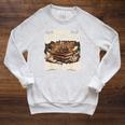 Easily Distracted By Turtles And Books Raglan Sleeve Sweatshirt Heather Mustard