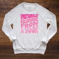 Emotionally Recovering From A Book Raglan Sleeve Sweatshirt Heather Mustard Emotionally Recovering From A Book Raglan Sleeve Sweatshirt Heather Mustard