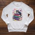 Fantasy Drama Tragedy Cute Cat Book Lover Readers Librarians Raglan Sleeve Sweatshirt Heather Mustard Fantasy Drama Tragedy Cute Cat Book Lover Readers Librarians Raglan Sleeve Sweatshirt Heather Mustard
