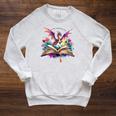 In My Fantasy Era Magic Dragon Book Raglan Sleeve Sweatshirt Heather Mustard