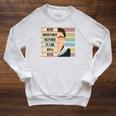 Feminist Ruth Bader Ginsburg RBG Quote Girl With Book Women Premium Tri-Blend Raglan Sleeve Sweatshirt Heather Mustard