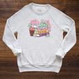 Floral Book Foxtrot Delta Tango 8647 Raglan Sleeve Sweatshirt Heather Mustard