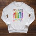 Flower Book Big Fan Of Human Rights Equality Social Justice Raglan Sleeve Sweatshirt Heather Mustard