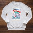 I Was Forced To Put My Book Down And Rejoin Society Reading Raglan Sleeve Sweatshirt Heather Mustard