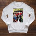 Frankenstein Halloween Horror Vintage Comic Book Retro Raglan Sleeve Sweatshirt Heather Mustard Frankenstein Halloween Horror Vintage Comic Book Retro Raglan Sleeve Sweatshirt Heather Mustard