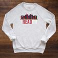 Freadom Shelf Read Reading Book Librarian Men Women Kids Performance Raglan Sleeve Sweatshirt Heather Mustard