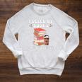 Fueled By Books And Iced Coffee Coffee Read Book Lover Raglan Sleeve Sweatshirt Heather Mustard