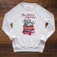 My Weekend Is Fully Booked Reading Quote Book Lover Humor Raglan Sleeve Sweatshirt Heather Mustard