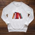 My Weekend Is Fully Booked Saying For Book Lovers Raglan Sleeve Sweatshirt Heather Mustard