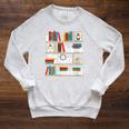 FUNNY NO SELF SHELF CONTROL READING BOOKS BOOKWORM BOOK PUN Raglan Sleeve Sweatshirt Heather Mustard