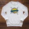Geography Is My Superpower Comic Book Style Raglan Sleeve Sweatshirt Heather Mustard