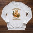 Gingerdead Book Shirt Xmas Cozy Skeleton Reading Christmas Raglan Sleeve Sweatshirt Heather Mustard Gingerdead Book Shirt Xmas Cozy Skeleton Reading Christmas Raglan Sleeve Sweatshirt Heather Mustard
