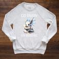 Go Away I'm Reading a Book Dragon Books And Dragons Bookish Premium Tri-Blend Raglan Sleeve Sweatshirt Heather Mustard