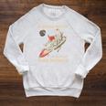 A Good Book Out Of This World Astronaut Space Reading Lovers Raglan Sleeve Sweatshirt Heather Mustard