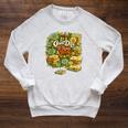 Good Day To Read A Book Floral Raglan Sleeve Sweatshirt Heather Mustard