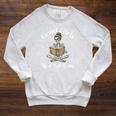 Good Girls Read Bad Books Raglan Sleeve Sweatshirt Heather Mustard
