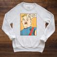 The Goonies Sloth Pop Art Comic Book Illustration 80's Movie Raglan Sleeve Sweatshirt Heather Mustard