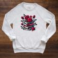 Gothic Books Roses Dark Academia Vintage Library Romance Raglan Sleeve Sweatshirt Heather Mustard