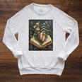 Gothic Dark Academia Botanical Anatomical Heart Vintage Book Raglan Sleeve Sweatshirt Heather Mustard Gothic Dark Academia Botanical Anatomical Heart Vintage Book Raglan Sleeve Sweatshirt Heather Mustard
