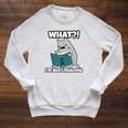 Grey Cat Reading Book Busy Doing Book Related Things Men Women Kids Raglan Sleeve Sweatshirt Heather Mustard