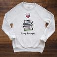 GROUP THERAPY Book Club Raglan Sleeve Sweatshirt Heather Mustard