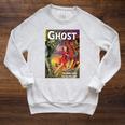 Halloween Horror Vintage Ghost Comic Book Retro Cartoon Raglan Sleeve Sweatshirt Heather Mustard Halloween Horror Vintage Ghost Comic Book Retro Cartoon Raglan Sleeve Sweatshirt Heather Mustard
