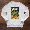 Halloween Horror Vintage Monster Comic Book Retro Scary Raglan Sleeve Sweatshirt Heather Mustard