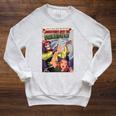 Halloween Horror Vintage Voodoo Comic Book Retro Scary Raglan Sleeve Sweatshirt Heather Mustard Halloween Horror Vintage Voodoo Comic Book Retro Scary Raglan Sleeve Sweatshirt Heather Mustard