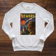 Halloween Horror Vintage Werewolf Comic Book Retro Raglan Sleeve Sweatshirt Heather Mustard Halloween Horror Vintage Werewolf Comic Book Retro Raglan Sleeve Sweatshirt Heather Mustard